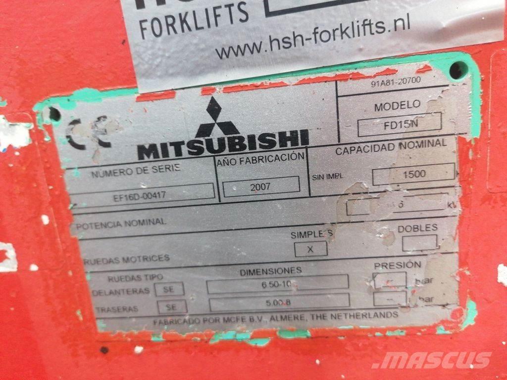 Mitsubishi FD15N Dieselmotviktstruckar