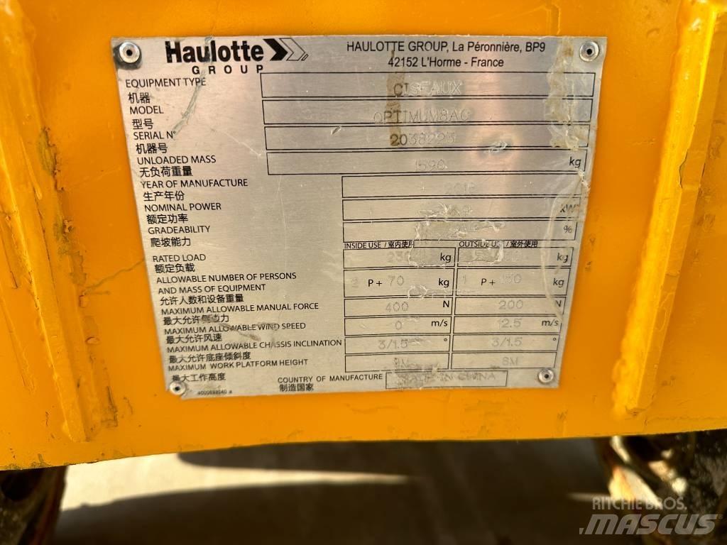 Haulotte OPTIMUM 8 Saxliftar