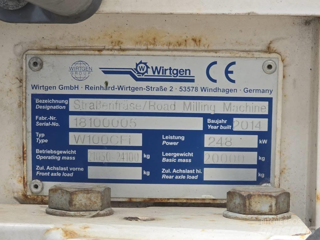 Wirtgen W 100 CFI Asfaltskallfräsmaskiner