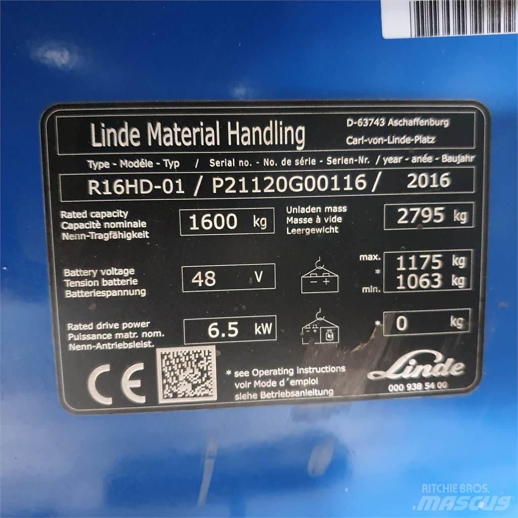 Linde R16HD Skjutstativtruck