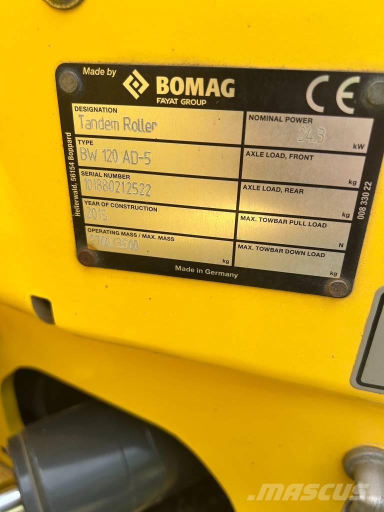 Bomag BW 120 AD-5 Tvåvalsvältar