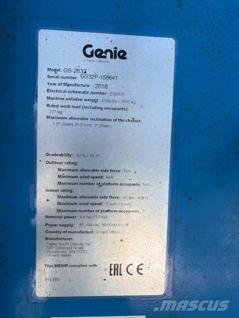 Genie GS 2632 Saxliftar