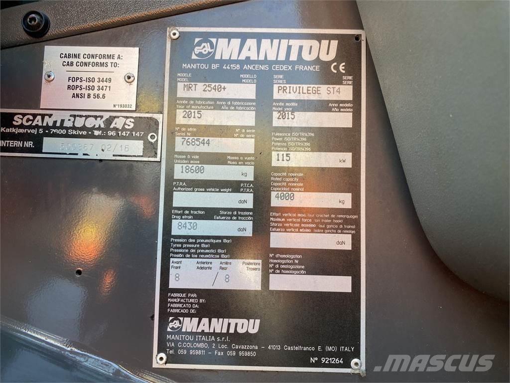 Manitou MRT2540MS Teleskoplastare