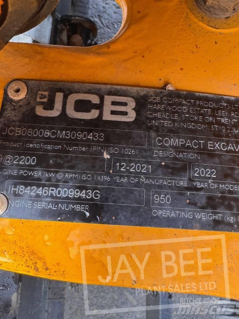 JCB 8008 Minigrävare < 7t