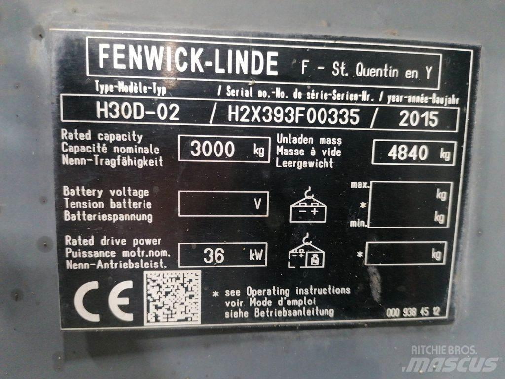 Linde H30D-02 Dieselmotviktstruckar