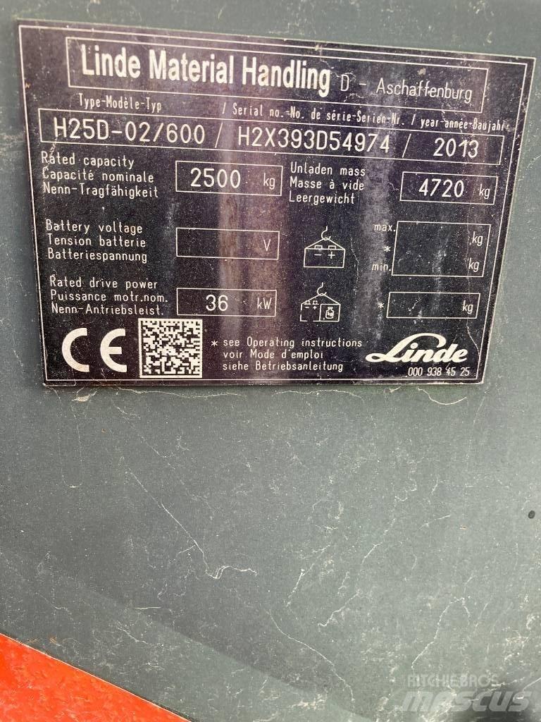Linde H25D/600/393 Dieselmotviktstruckar