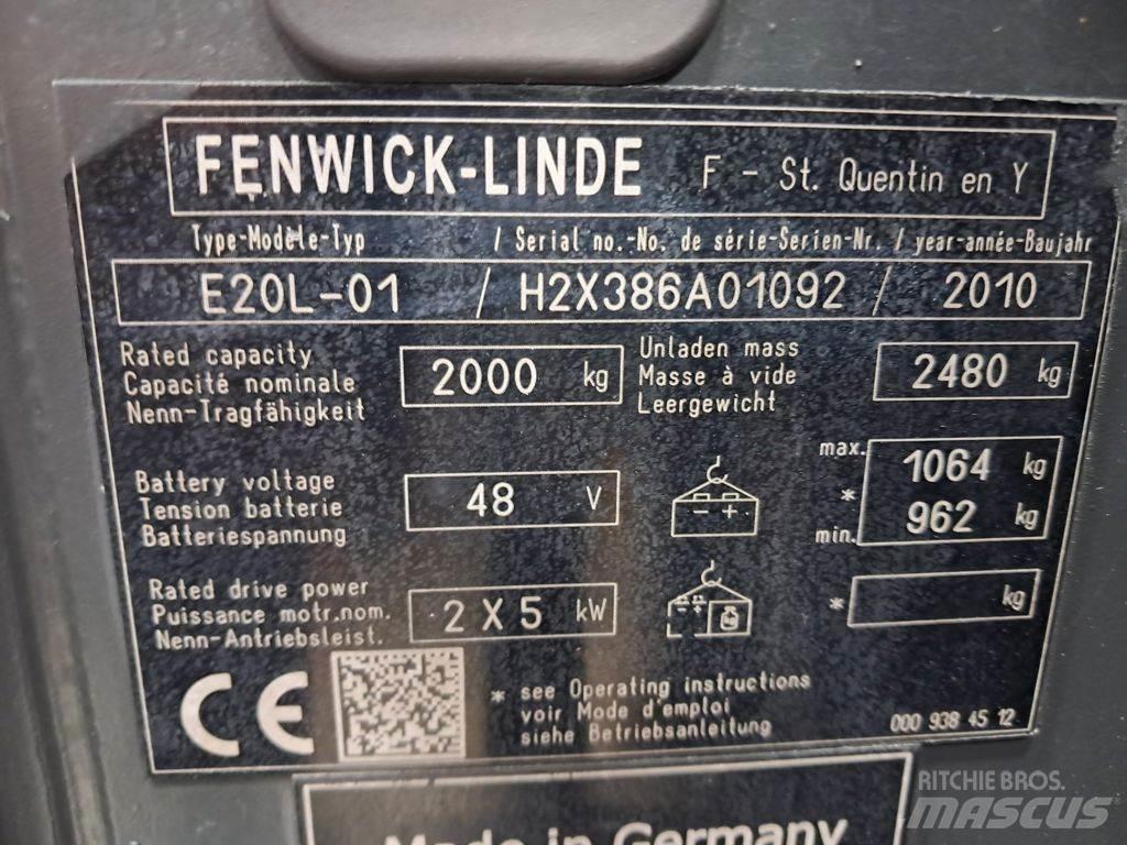 Linde E20L-01 Övriga motviktstruckar