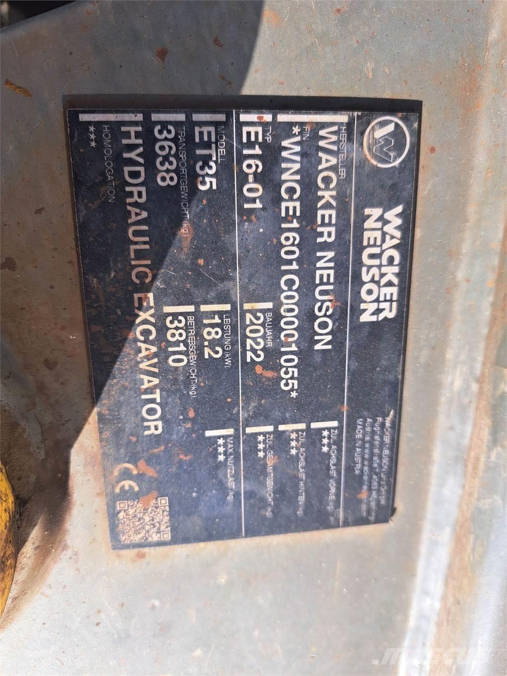 Wacker Neuson ET35 Bandgrävare