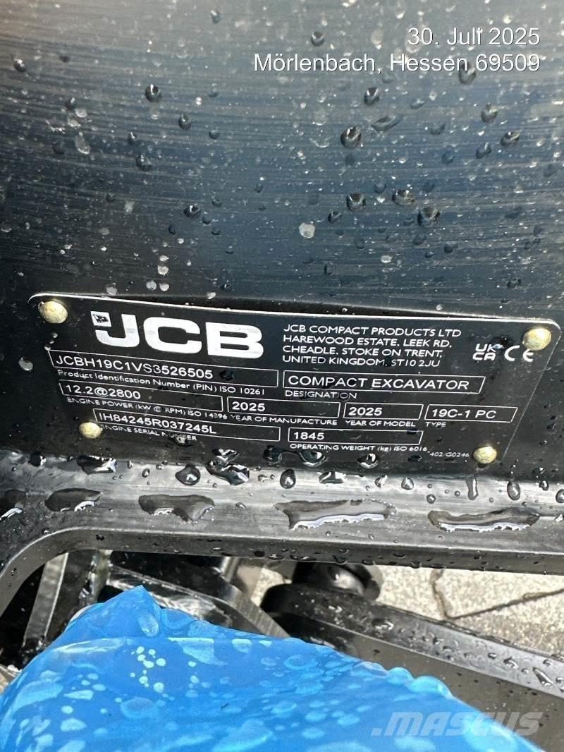 JCB 19C-1 Minigrävare < 7t