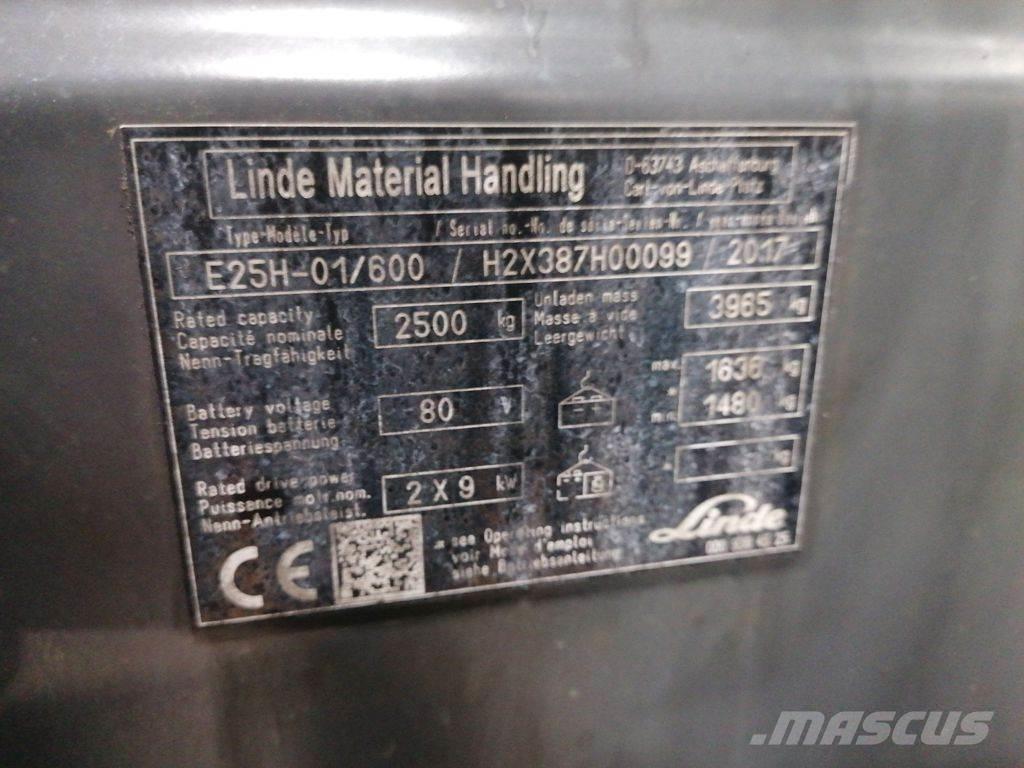 Linde E25H-01/600 Elmotviktstruckar