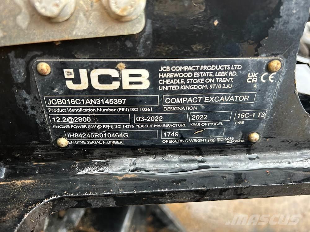 JCB 16C-1 Minigrävare < 7t