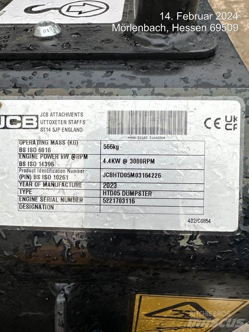 JCB HTD5 mit Tritt Minidumprar