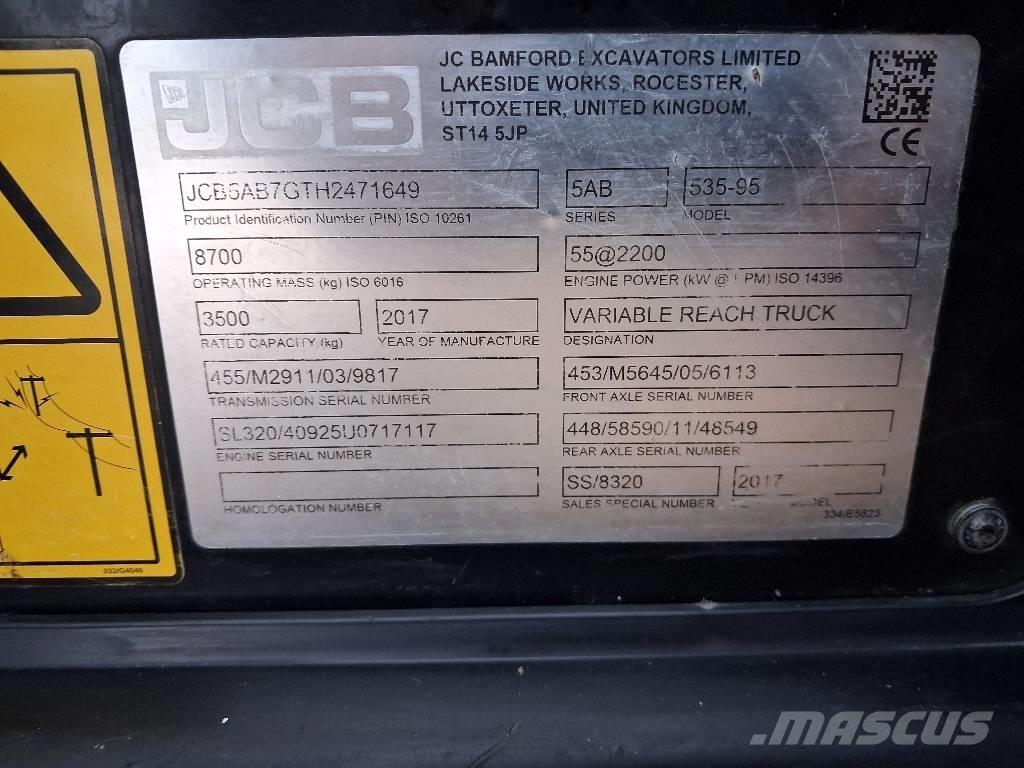 JCB 535-95 JOYSTICK Teleskoplastare