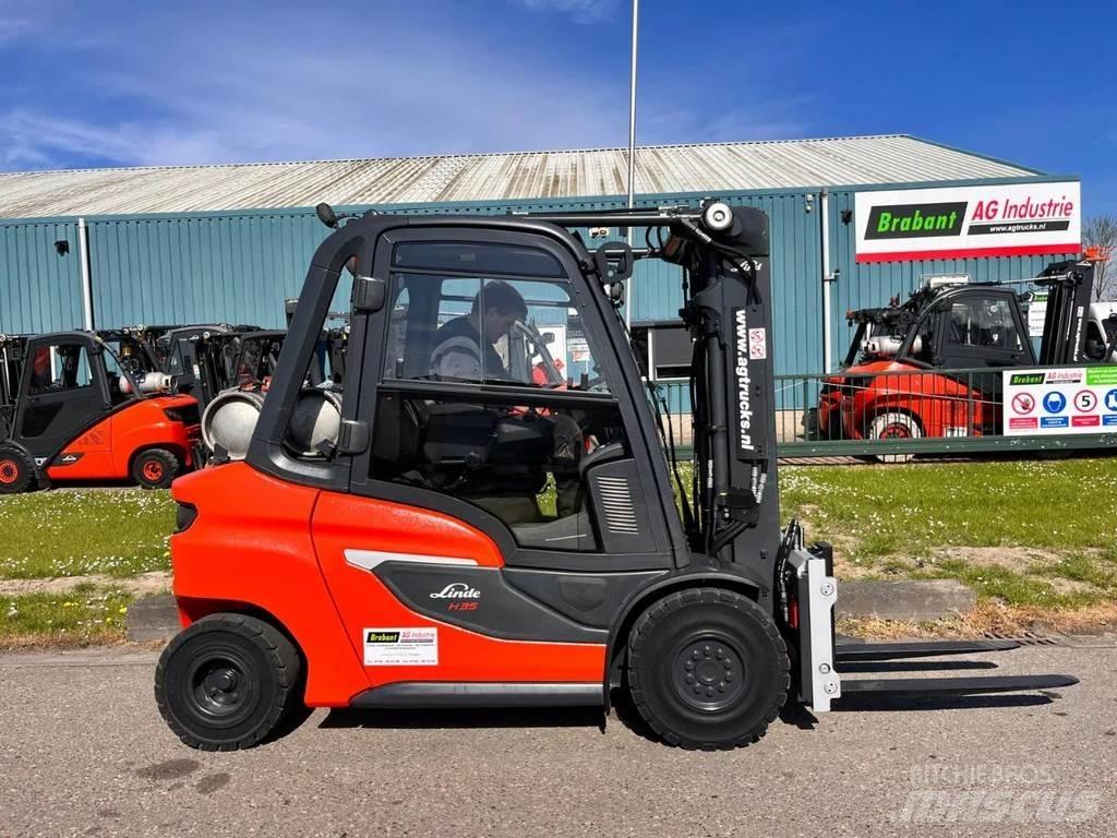 Linde H35T-01 Gasolmotviktstruckar