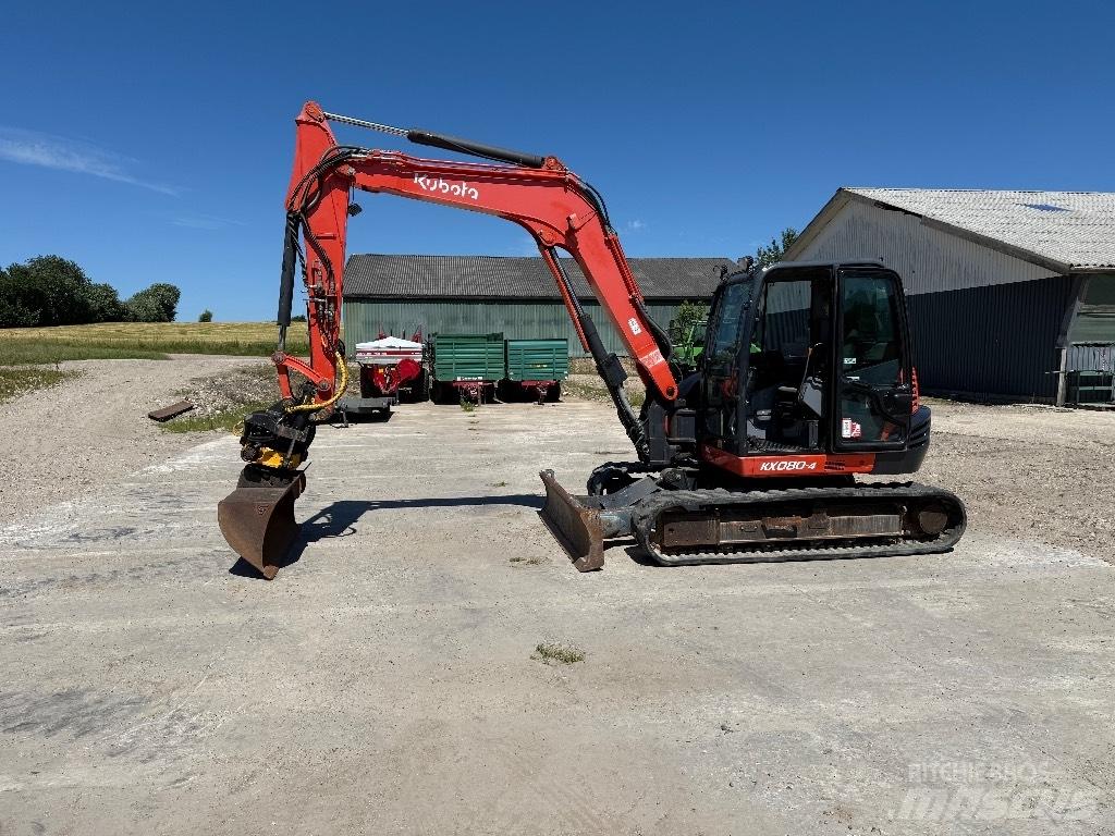 Kubota KX080-4 Midigrävmaskiner 7t - 12t