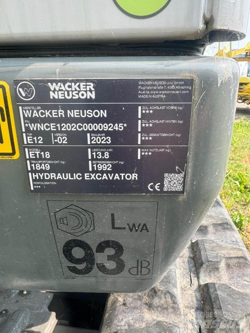 Wacker ET 18 Minigrävare < 7t