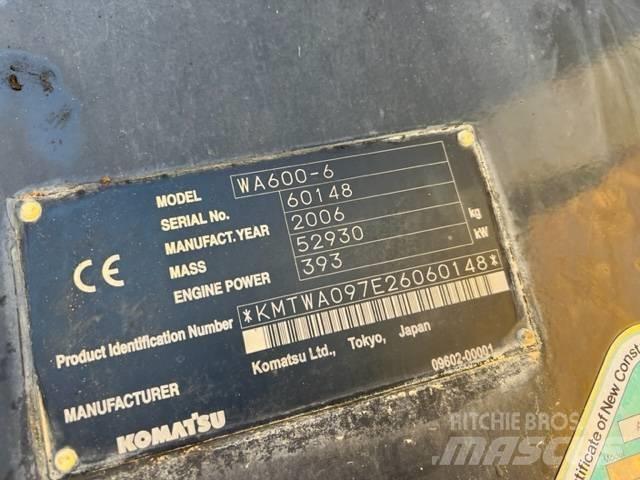Komatsu WA 600-6 Hjullastare
