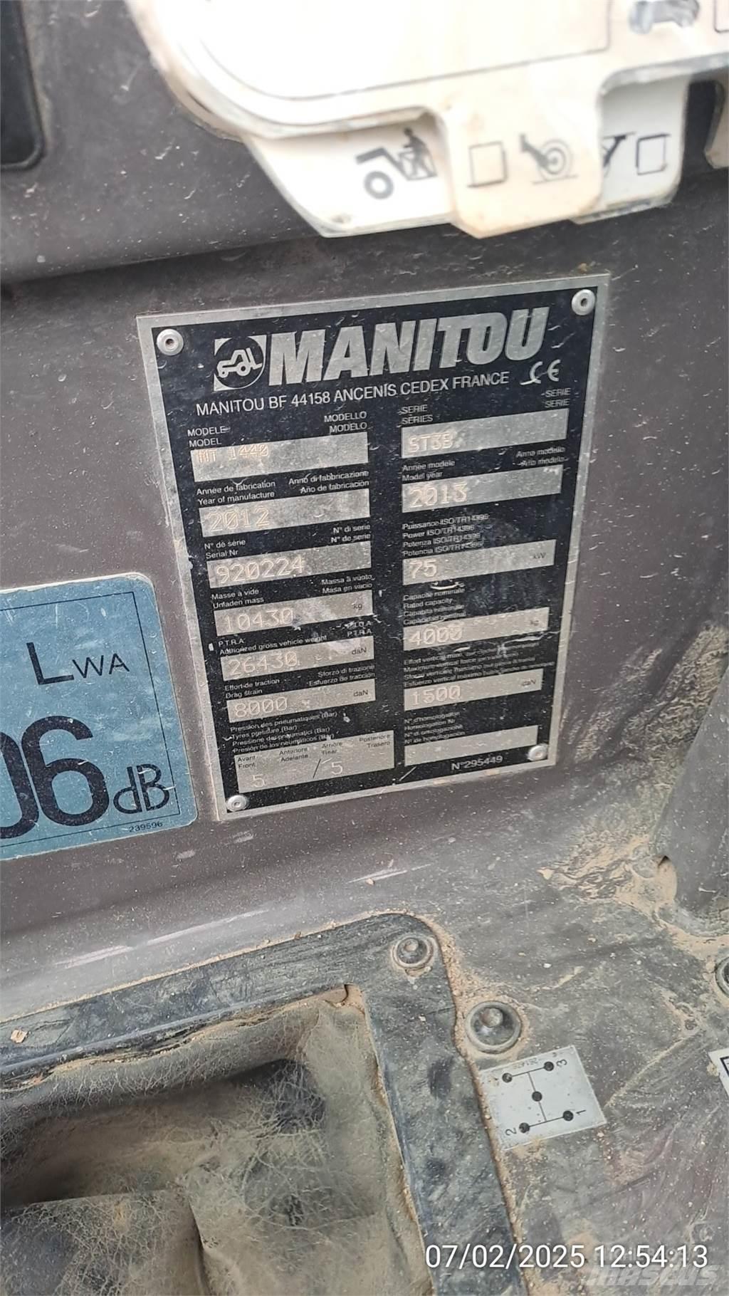 Manitou MT1440 Teleskoplastare