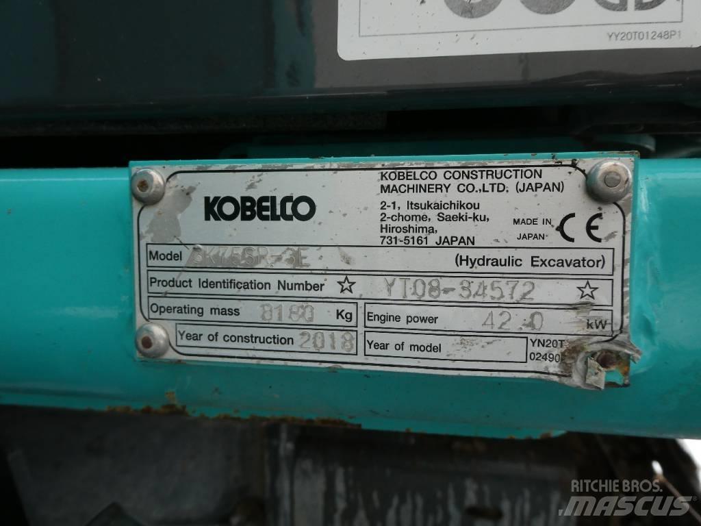 Kobelco SK 75 SR-3E Midigrävmaskiner 7t - 12t
