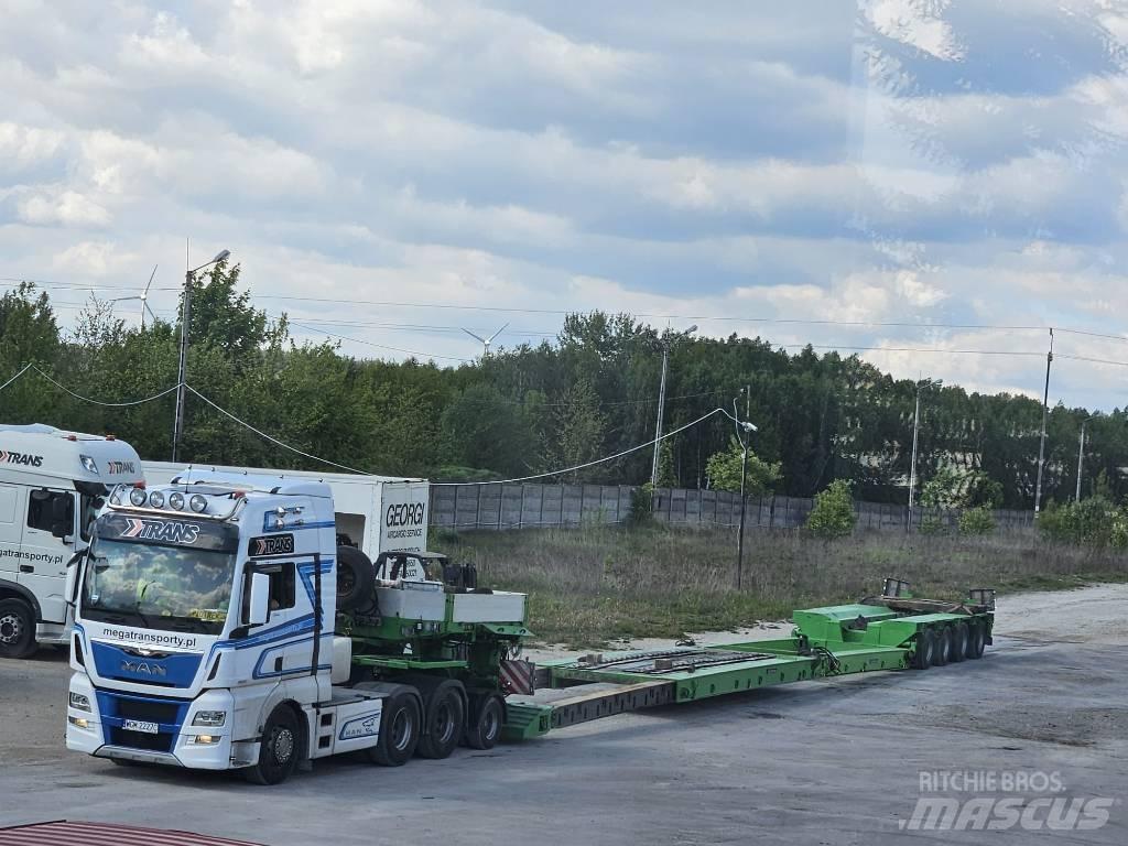 Goldhofer tiefbett Låg lastande semi trailer