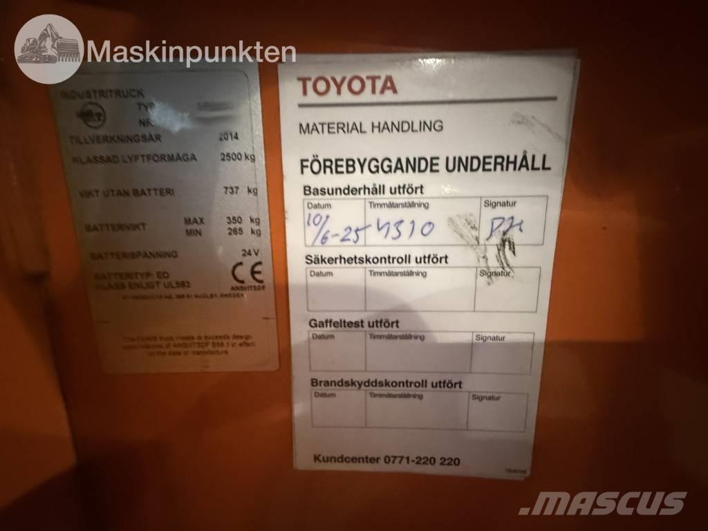 Toyota BT LPE 250 Elmotviktstruckar