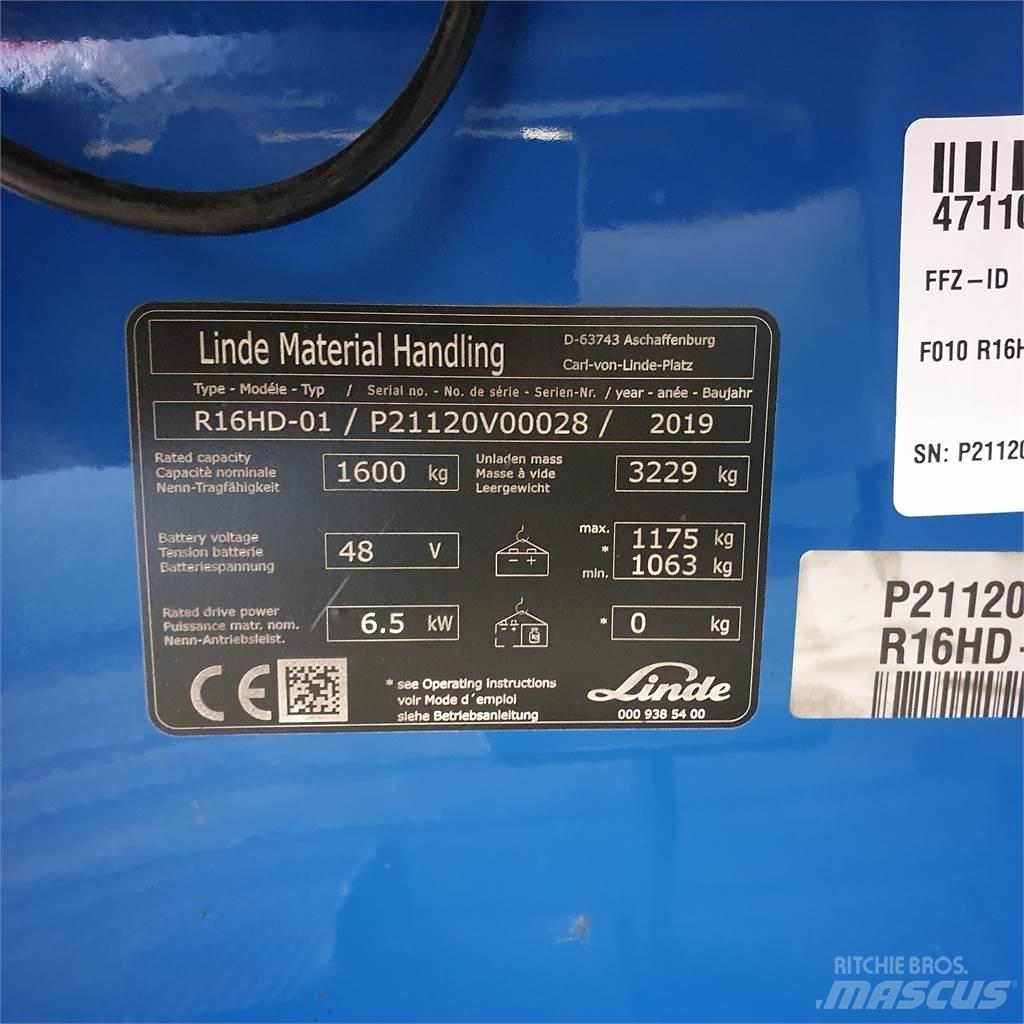 Linde R16HD Skjutstativtruck