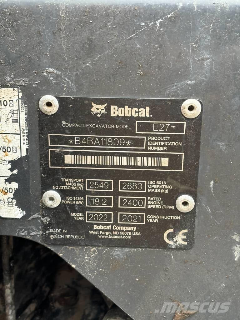 Bobcat E 27 Minigrävare < 7t