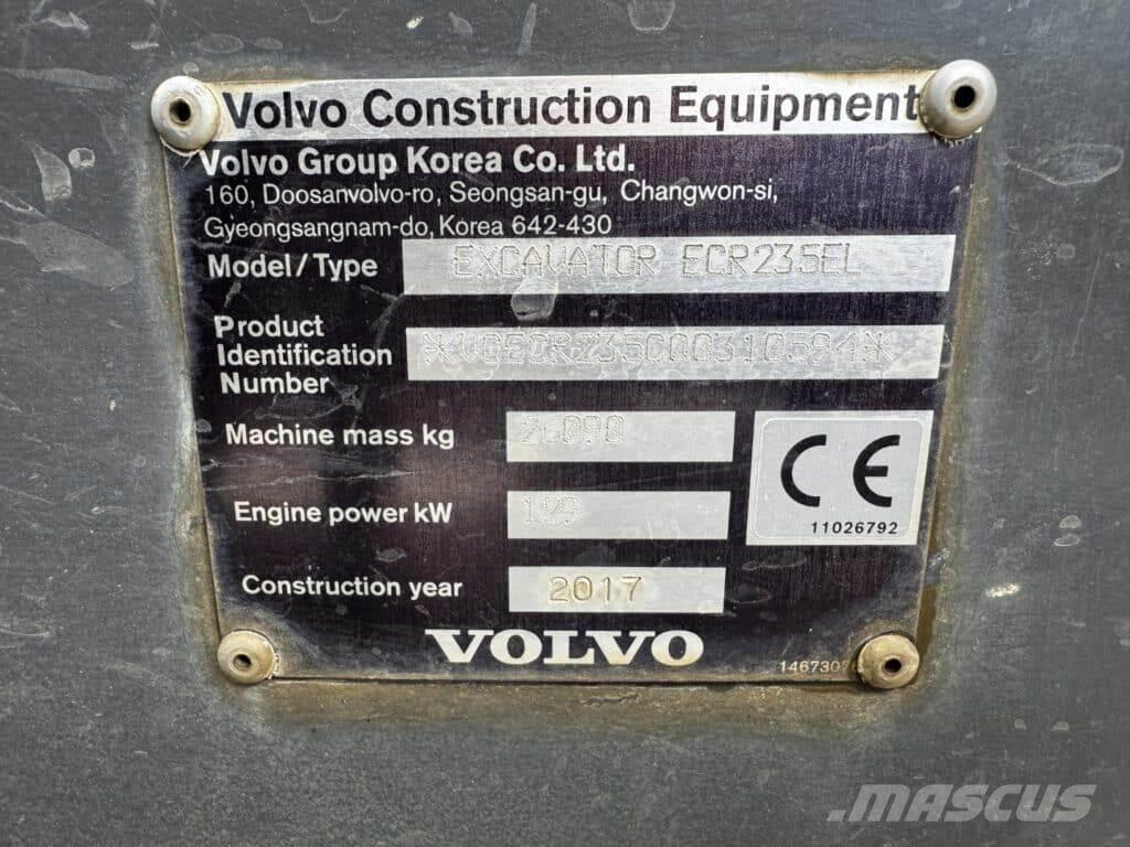 Volvo ECR235EL Bandgrävare