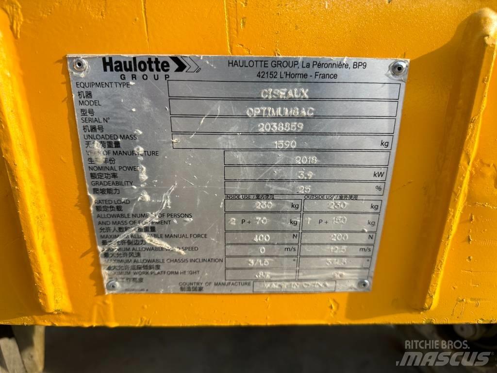 Haulotte OPTIMUM 8 Saxliftar