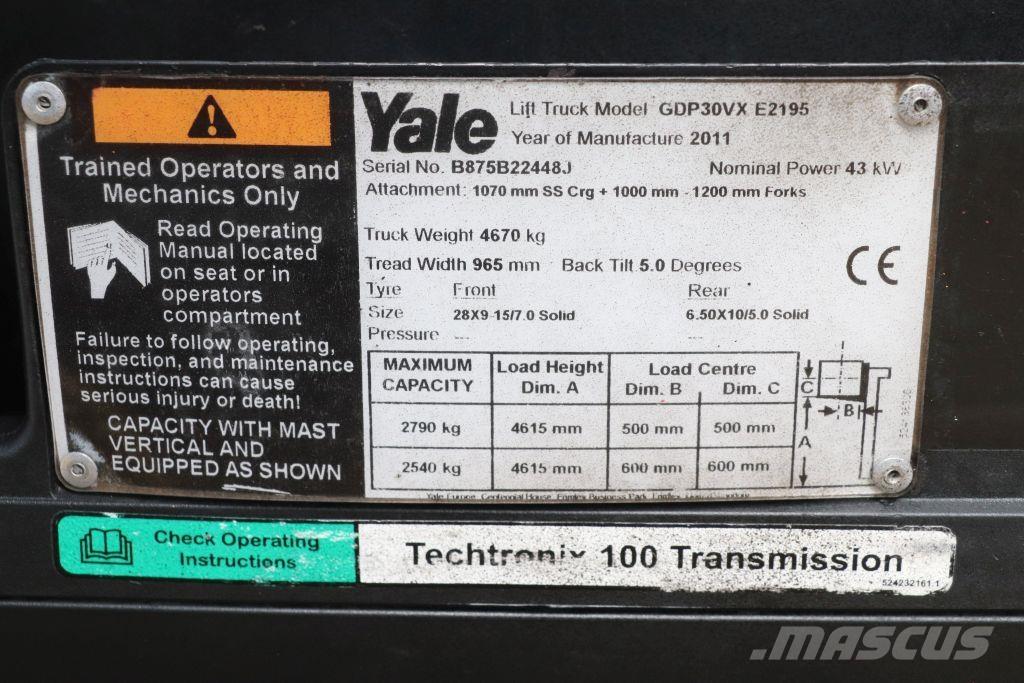 Yale GDP30VX Dieselmotviktstruckar