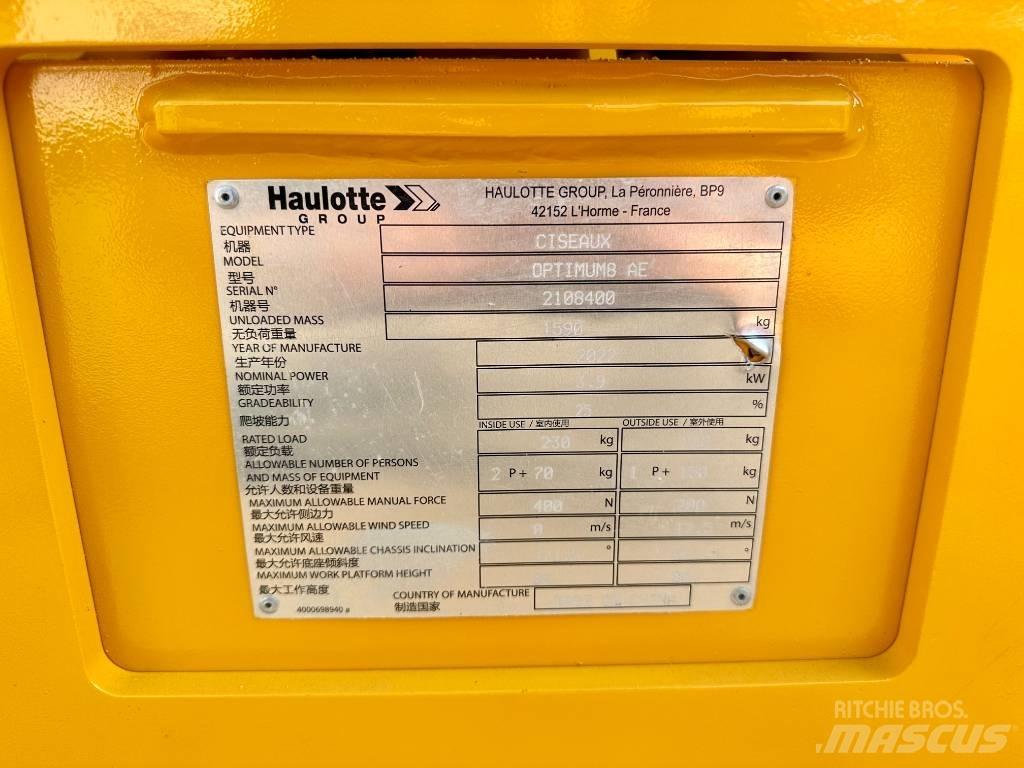 Haulotte OPTIMUM 8 Saxliftar
