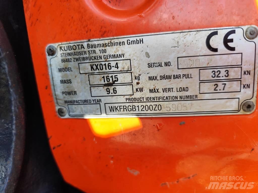 Kubota KX 016-4 Minigrävare < 7t