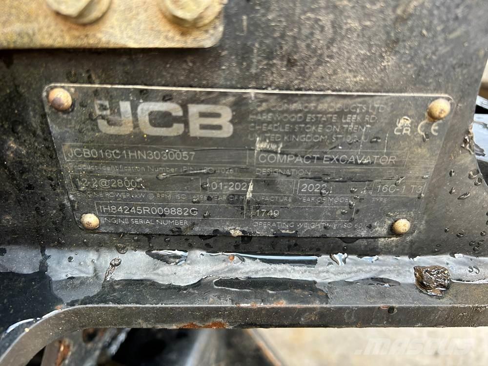 JCB 16C-1 Minigrävare < 7t