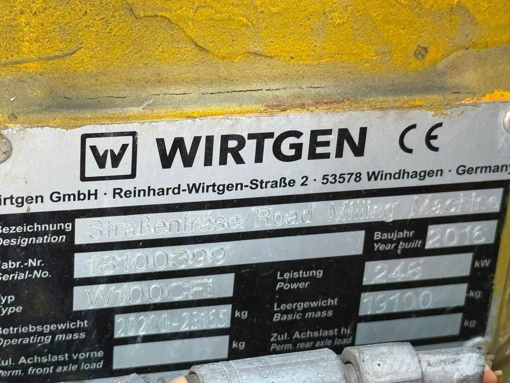 Wirtgen W100CFI Asfaltskallfräsmaskiner