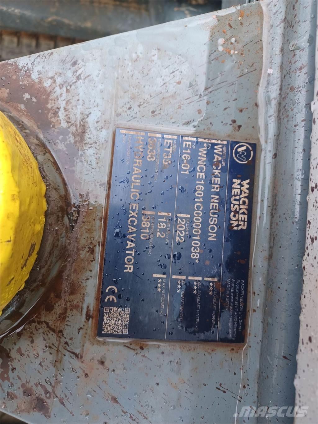 Wacker Neuson ET35 Bandgrävare