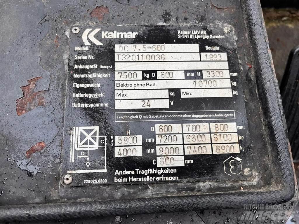 Kalmar DC7,5- 600 Gasolmotviktstruckar