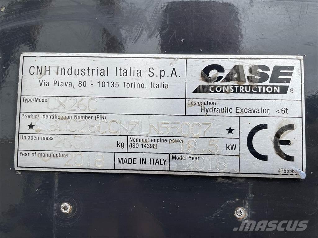 CASE CX26C Hjulgrävare