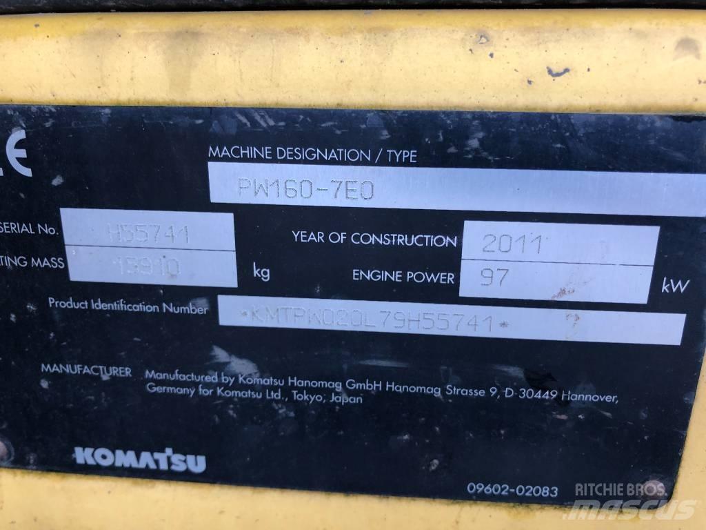 Komatsu PW160-7E0 Hjulgrävare