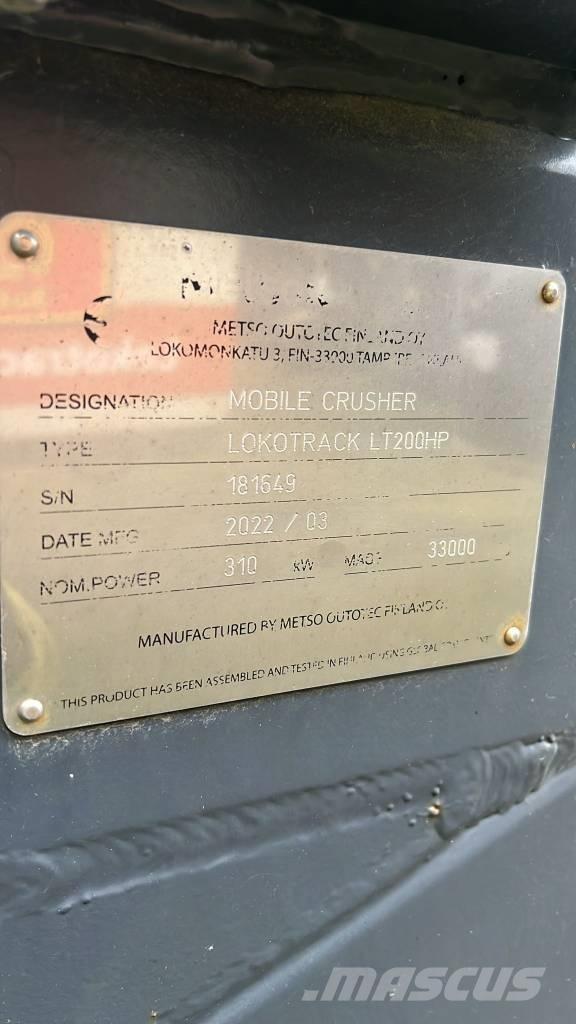 Metso LT 200 HP Mobila krossar