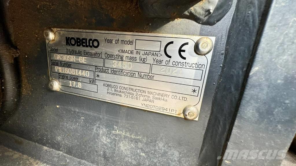Kobelco SK 30 SR-6E Minigrävare < 7t