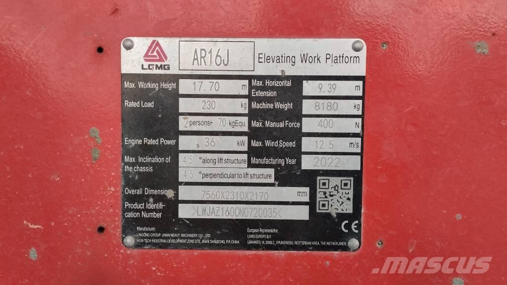 LGMG AR 16 J Bomliftar