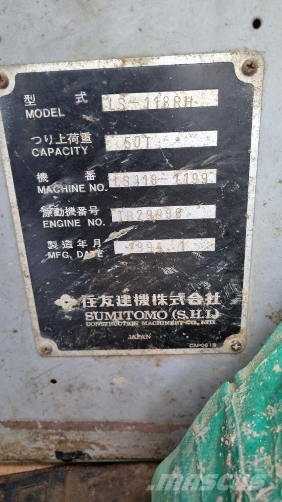 Sumitomo LS118RH5 Bangående Kranar