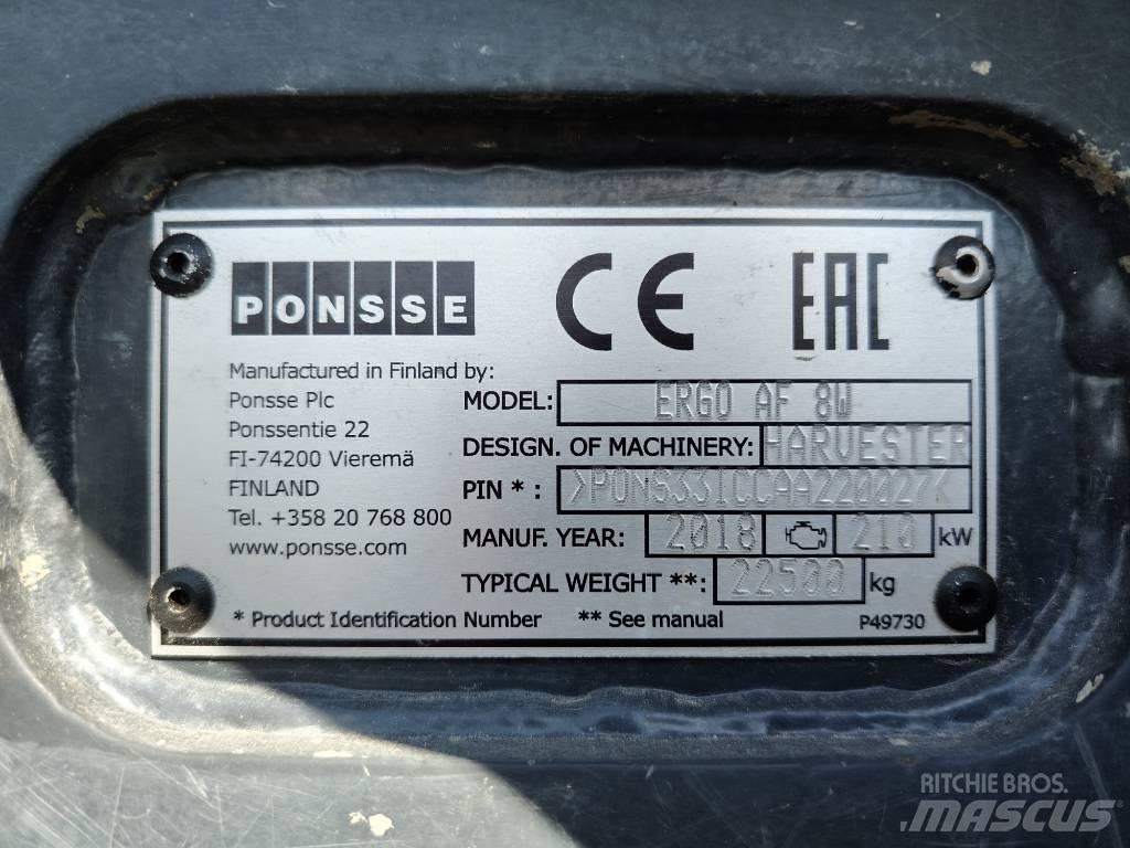 Ponsse Ergo AF 8W Skördare