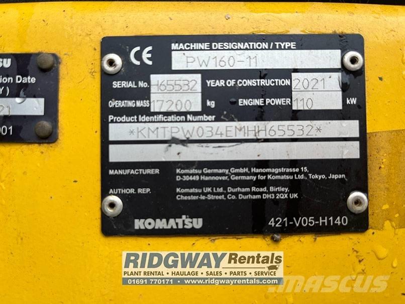 Komatsu PW 160 Hjulgrävare