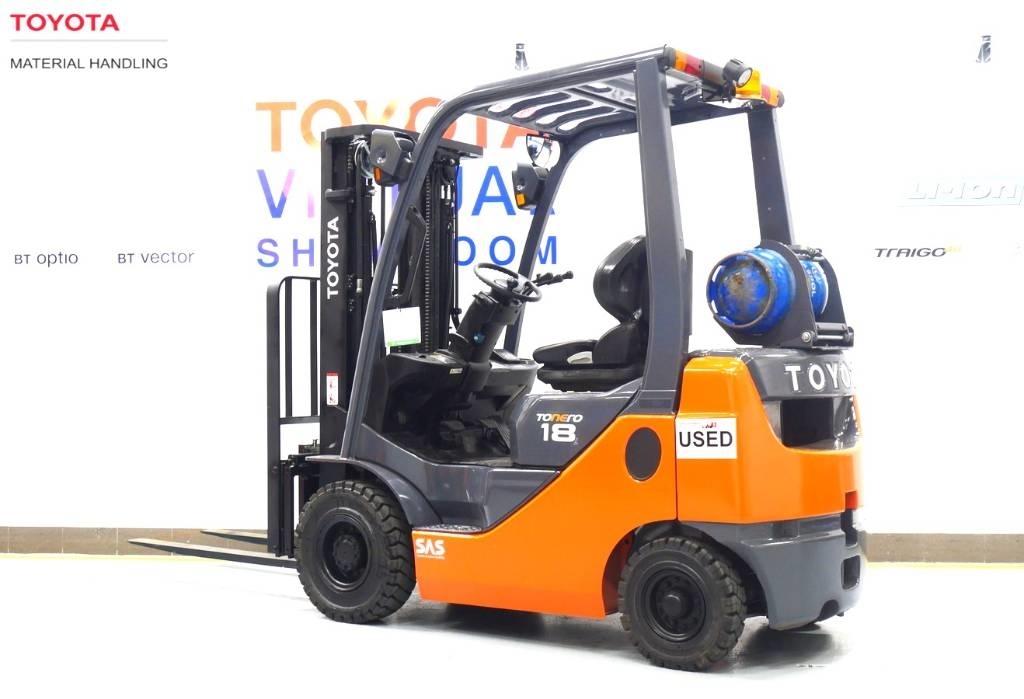 Toyota 02-8FGF18 Gasolmotviktstruckar