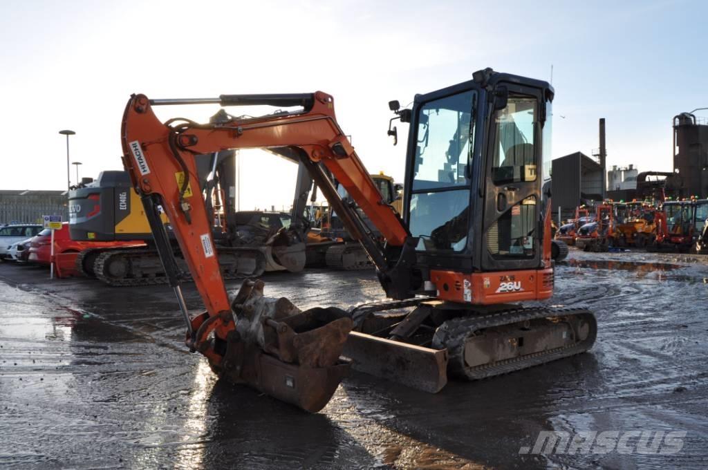 Hitachi ZX 26 U-6 CR Minigrävare < 7t