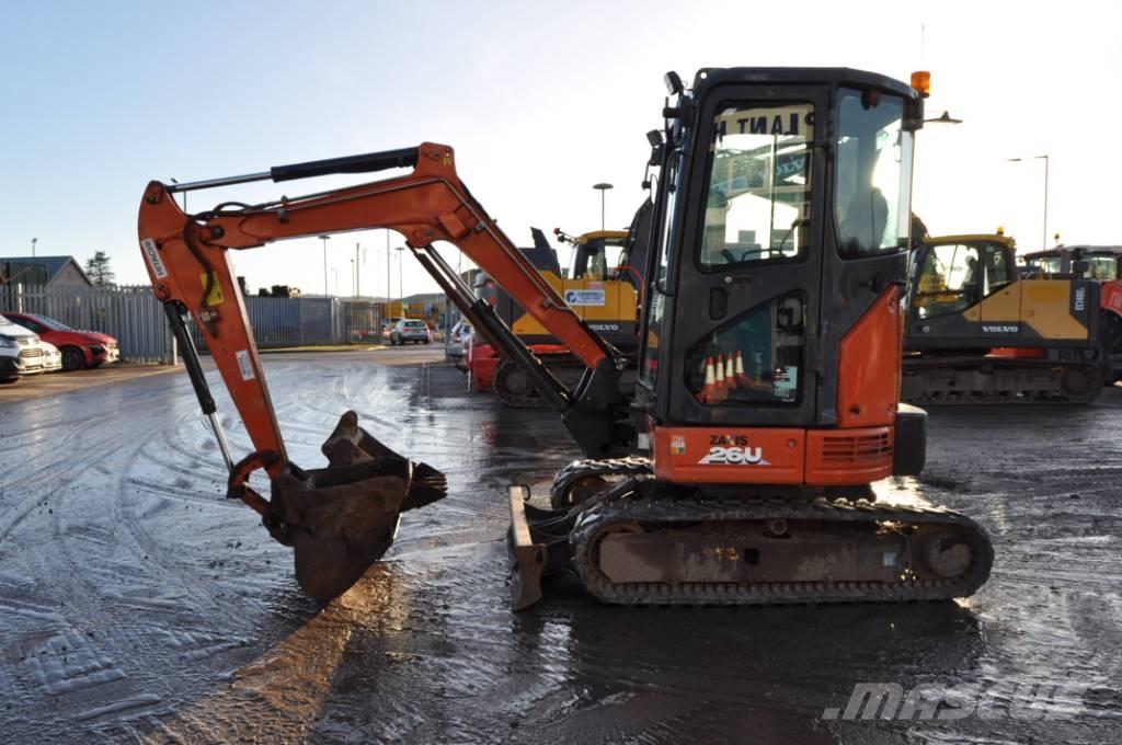 Hitachi ZX 26 U-6 CR Minigrävare < 7t