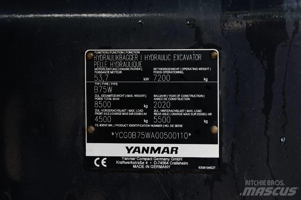 Yanmar B 75 W Hjulgrävare