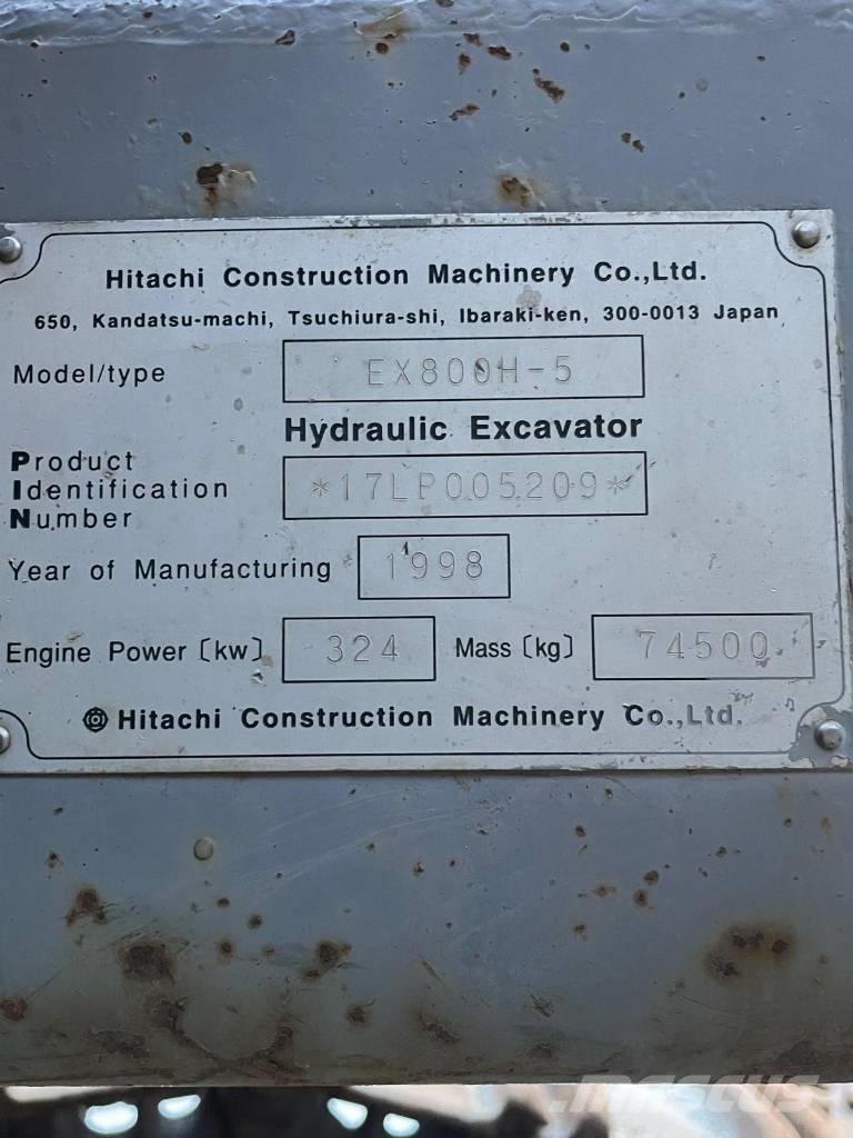 Hitachi EX 800 H-5 Bandgrävare