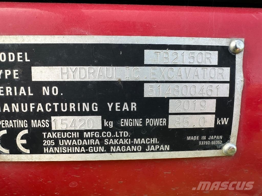 Takeuchi TB 2150 R Bandgrävare